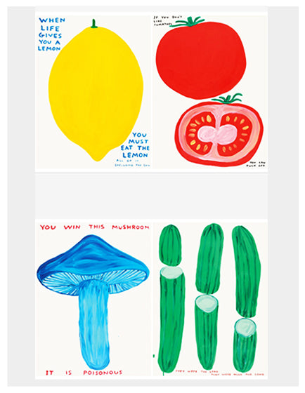 DAVID SHRIGLEY- FRUIT AND VEGETABLES SERIES