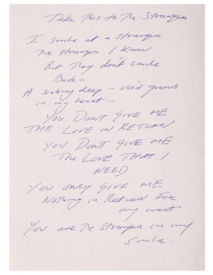 TRACEY EMIN- TAKE THIS TO THE STRANGER